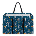 Funny Skeleton Party Pattern Print Utility Tote Bag