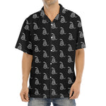 Gadsden Flag Pattern Print Aloha Shirt
