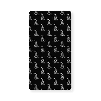 Gadsden Flag Pattern Print Baby Crib Sheet