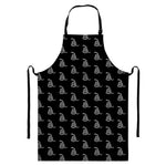 Gadsden Flag Pattern Print Bib Apron With Pocket