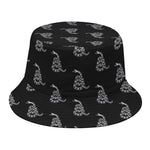 Gadsden Flag Pattern Print Bucket Hat