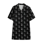 Gadsden Flag Pattern Print Cotton Hawaiian Shirt