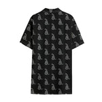 Gadsden Flag Pattern Print Cotton Hawaiian Shirt
