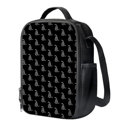 Gadsden Flag Pattern Print Crossbody Lunch Bag