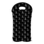 Gadsden Flag Pattern Print Double Neoprene Wine Tote