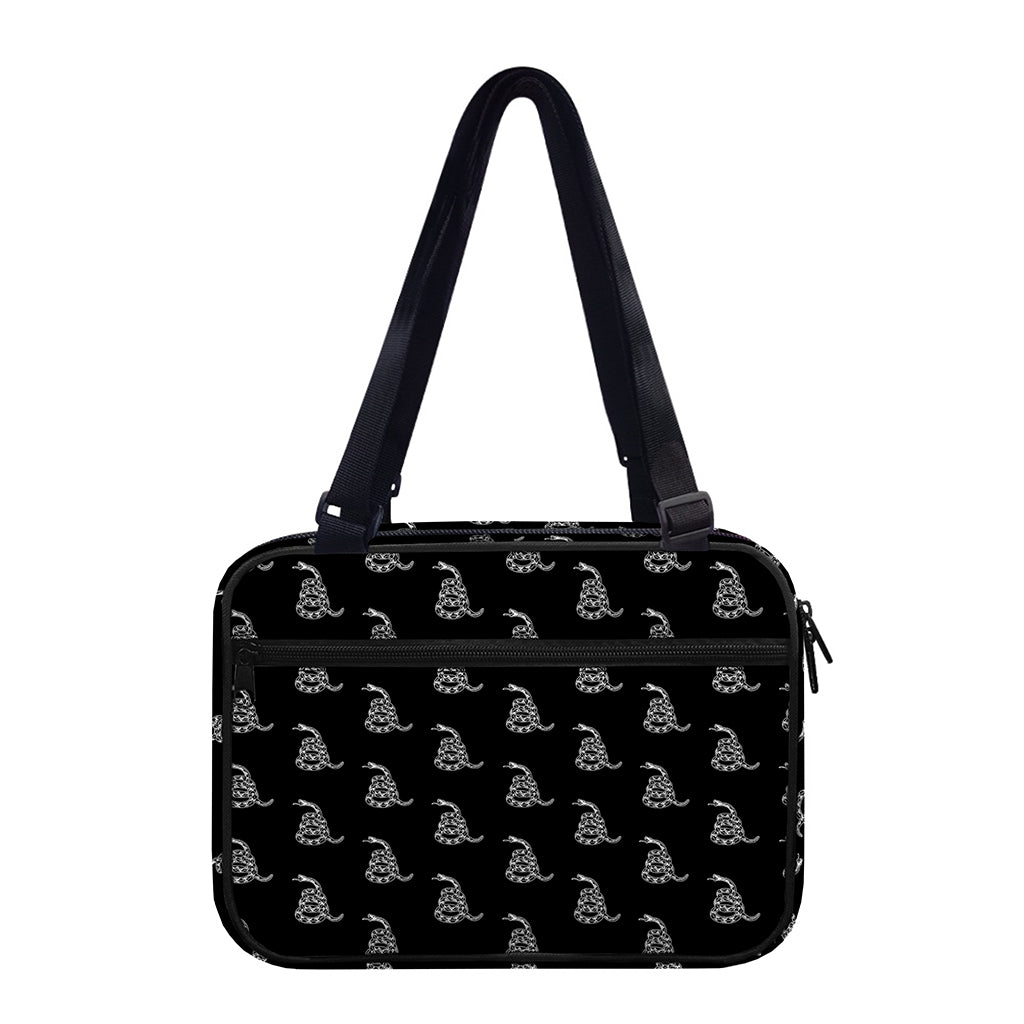 Gadsden Flag Pattern Print Double Strap Bible Bag