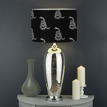 Gadsden Flag Pattern Print Drum Lamp Shade