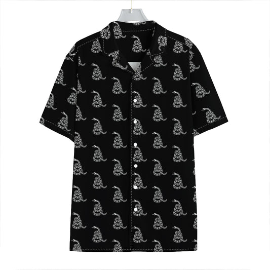 Gadsden Flag Pattern Print Hawaiian Shirt