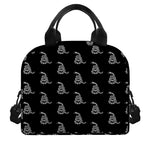 Gadsden Flag Pattern Print Insulated Lunch Bag