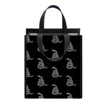 Gadsden Flag Pattern Print Insulated Lunch Tote