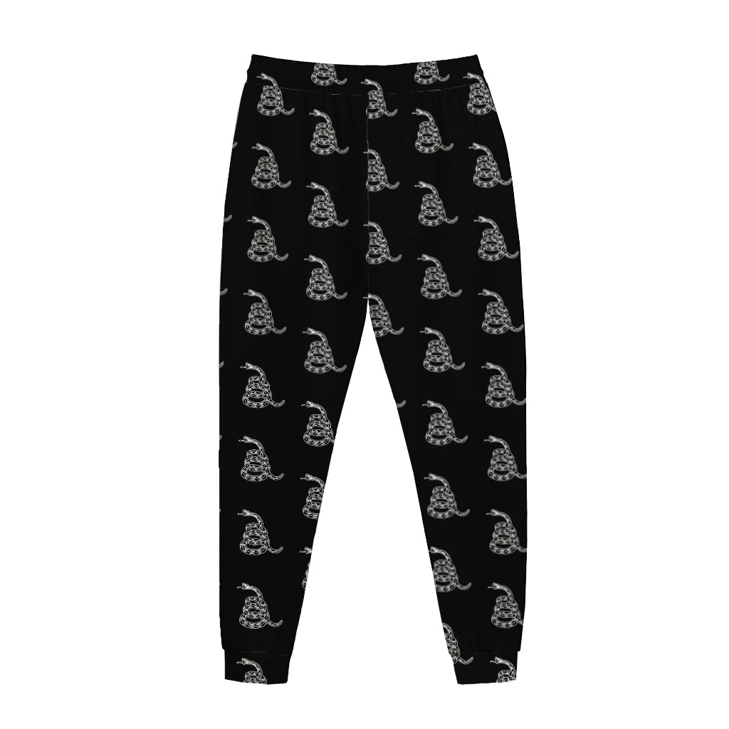 Gadsden Flag Pattern Print Jogger Pants