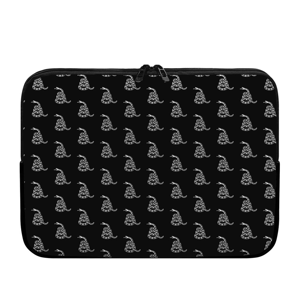 Gadsden Flag Pattern Print Laptop Sleeve