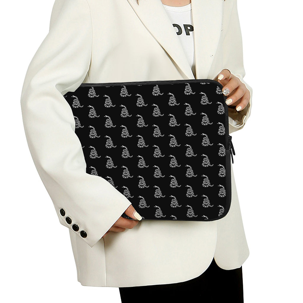 Gadsden Flag Pattern Print Laptop Sleeve