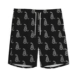 Gadsden Flag Pattern Print Men's Sports Shorts