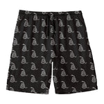 Gadsden Flag Pattern Print Men's Swim Trunks