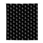 Gadsden Flag Pattern Print Polyester Shower Curtain