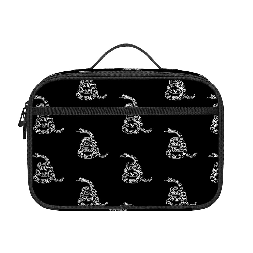 Gadsden Flag Pattern Print Portable Lunch Bag