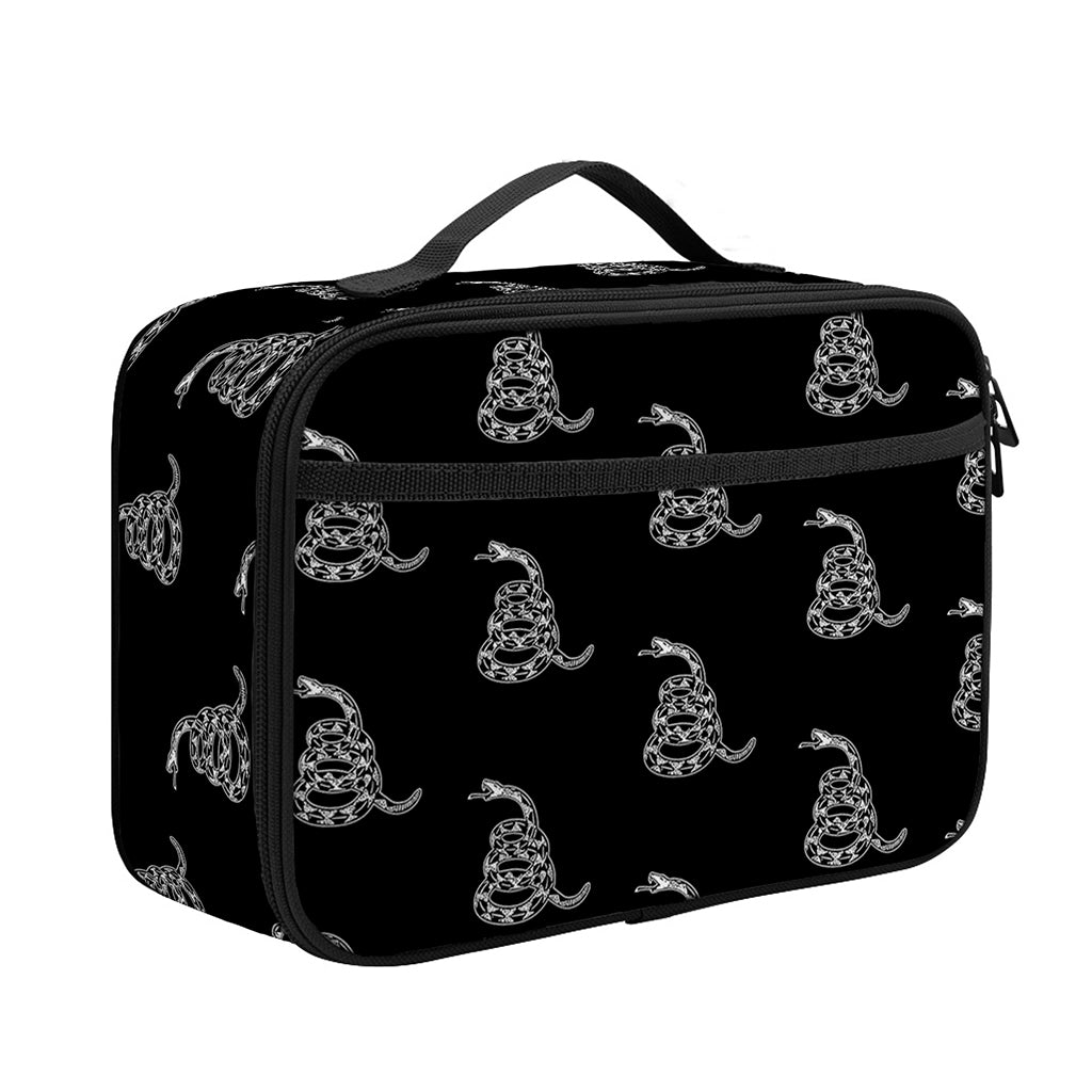 Gadsden Flag Pattern Print Portable Lunch Bag