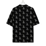 Gadsden Flag Pattern Print Rayon Hawaiian Shirt
