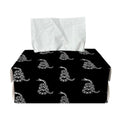 Gadsden Flag Pattern Print Rectangle Tissue Box Cover