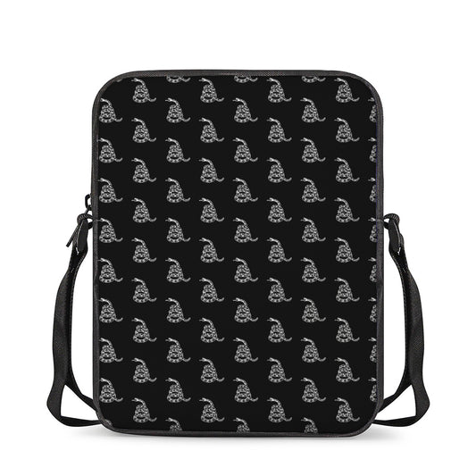 Gadsden Flag Pattern Print Rectangular Crossbody Bag