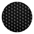 Gadsden Flag Pattern Print Round Blanket