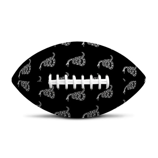 Gadsden Flag Pattern Print Rugby Ball