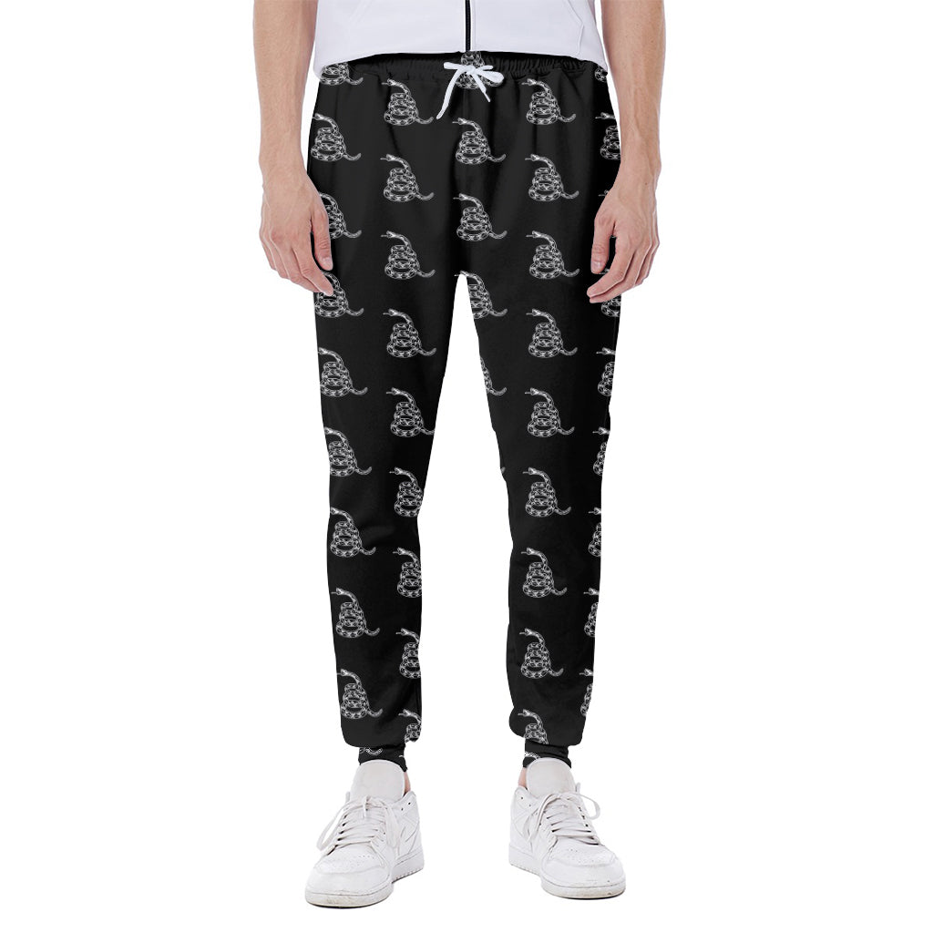 Gadsden Flag Pattern Print Scuba Joggers