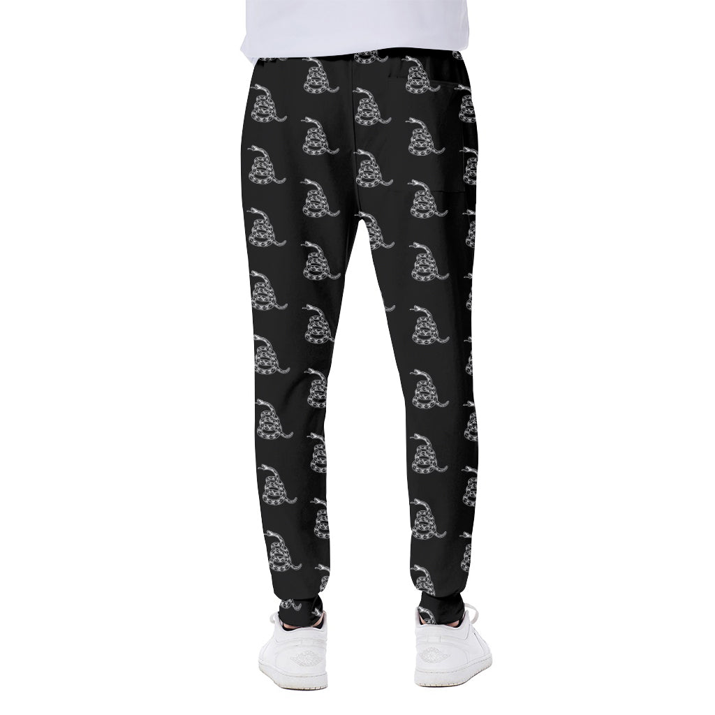 Gadsden Flag Pattern Print Scuba Joggers
