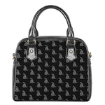 Gadsden Flag Pattern Print Shoulder Handbag
