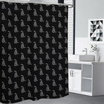 Gadsden Flag Pattern Print Shower Curtain