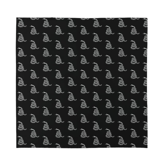 Gadsden Flag Pattern Print Silk Bandana