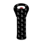 Gadsden Flag Pattern Print Single Neoprene Wine Tote