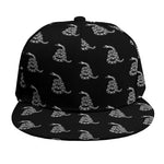 Gadsden Flag Pattern Print Snapback Cap