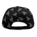 Gadsden Flag Pattern Print Snapback Cap