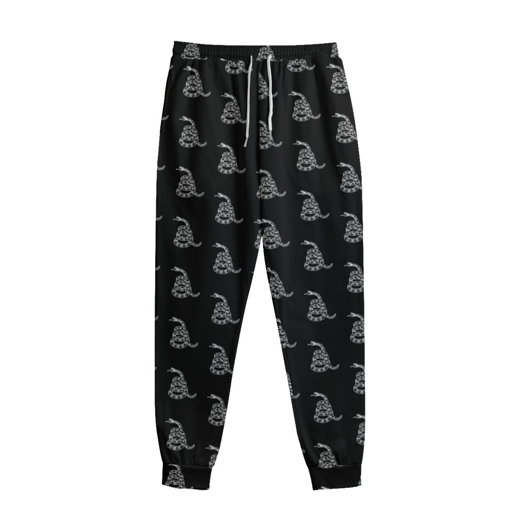 Gadsden Flag Pattern Print Sweatpants