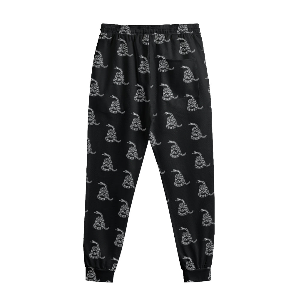 Gadsden Flag Pattern Print Sweatpants