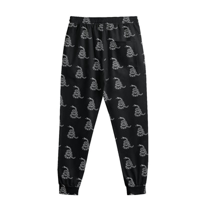 Gadsden Flag Pattern Print Sweatpants