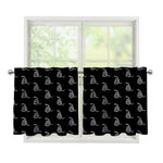 Gadsden Flag Pattern Print Tier Curtains