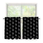 Gadsden Flag Pattern Print Tier Curtains