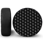 Gadsden Flag Pattern Print Tire Cover