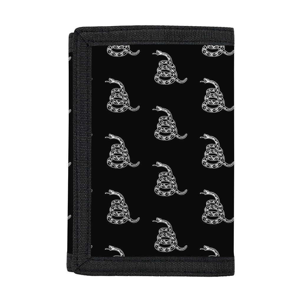 Gadsden Flag Pattern Print Trifold Wallet