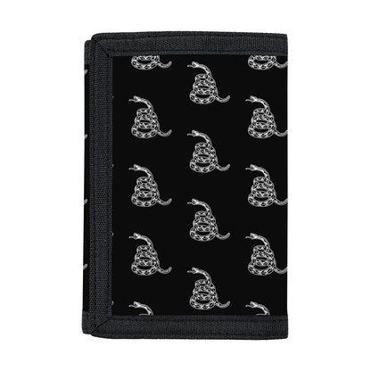 Gadsden Flag Pattern Print Trifold Wallet