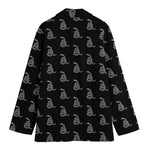 Gadsden Flag Pattern Print Women's Blazer