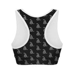 Gadsden Flag Pattern Print Women's Sports Bra