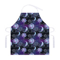Galaxy Celestial Sun And Moon Print Adjustable Apron