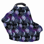 Galaxy Celestial Sun And Moon Print Baby Seat Cover