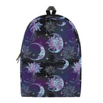 Galaxy Celestial Sun And Moon Print Backpack