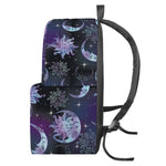 Galaxy Celestial Sun And Moon Print Backpack