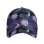 Galaxy Celestial Sun And Moon Print Baseball Cap